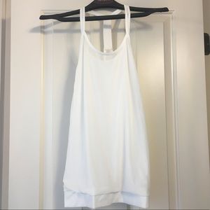 Zobha Mesh-back/overlay Racerback Muscle Tank